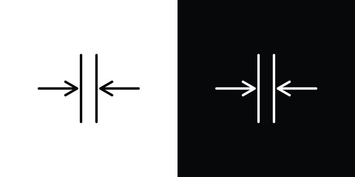 Thickness icon editable concept. editable vector stroke symbols