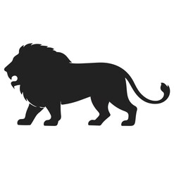 lion silhouette vector