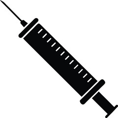 syringe vector silhouette