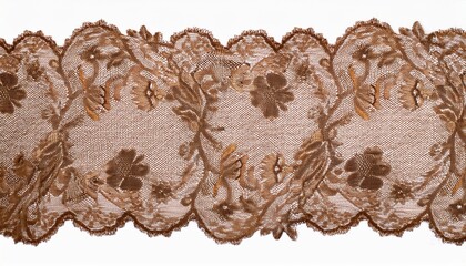 lace fabric seamless and transparent texture lace textile pattern with soft vintage material pattern isolated cutout on white background