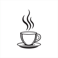 Minimal Coffee Cup Silhouette Icons