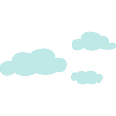 Cute Cloud Flat Illustration
