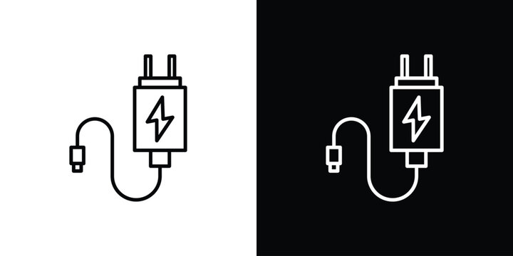Charger icon editable concept. editable vector stroke symbols