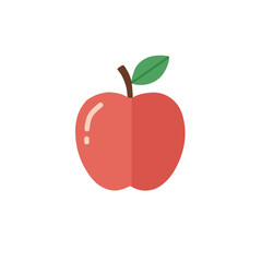 red apple vector illustration