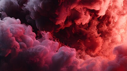 Dynamic red black smoke abstract background with realistic swirling smoke textures dramatic low key lighting subtle natural shadows and high resolution clarity viewed from a birds eye angle