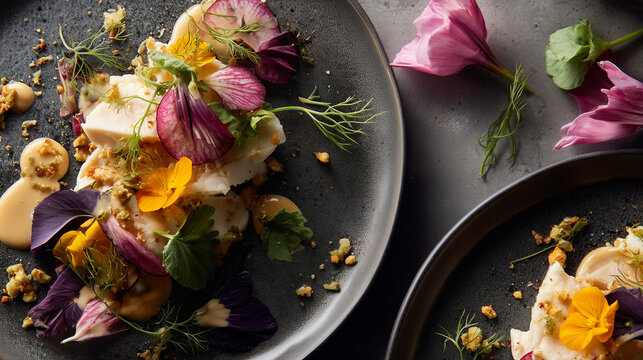 Delicious gluten free meal on a plate, healthy food concept with fresh ingredients, perfect for diet and lifestyle themes.