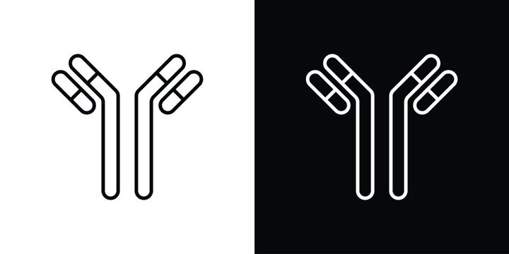 Antibody icon editable concept. editable vector stroke symbols
