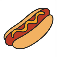Hot Dog with Mustard A Classic American Treat