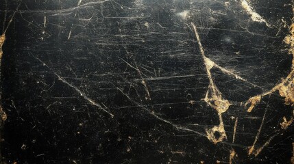 A dirty- scratched- and worn black metal surface with scratches and dust.