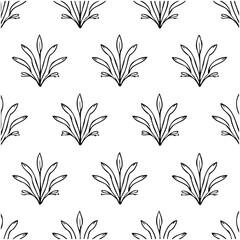Elegant botanical pattern with a hand-drawn aesthetic, ideal for backgrounds