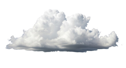 Isolated Cumulus Cloud Formation: Dramatic, White, Fluffy,  Textured,  Weather,  Nature,  Sky,  Background,  Element.