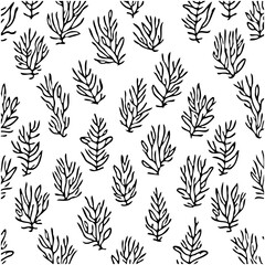 Abstract Branch Pattern: Seamless vector design for backgrounds and textures