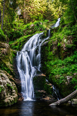 The highest waterfall inKarkonosze range - Kamieńczyka waterfall