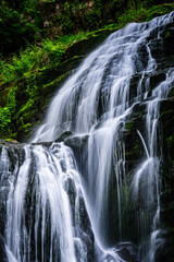 The highest waterfall inKarkonosze range - Kamieńczyka waterfall