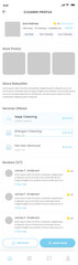 Cleaning Service Booking, Home Maid Scheduler, Payment Plans & Housekeeping App UI Kit Template