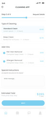 Cleaning Service Booking, Home Maid Scheduler, Payment Plans & Housekeeping App UI Kit Template
