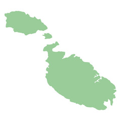 map of Malta land