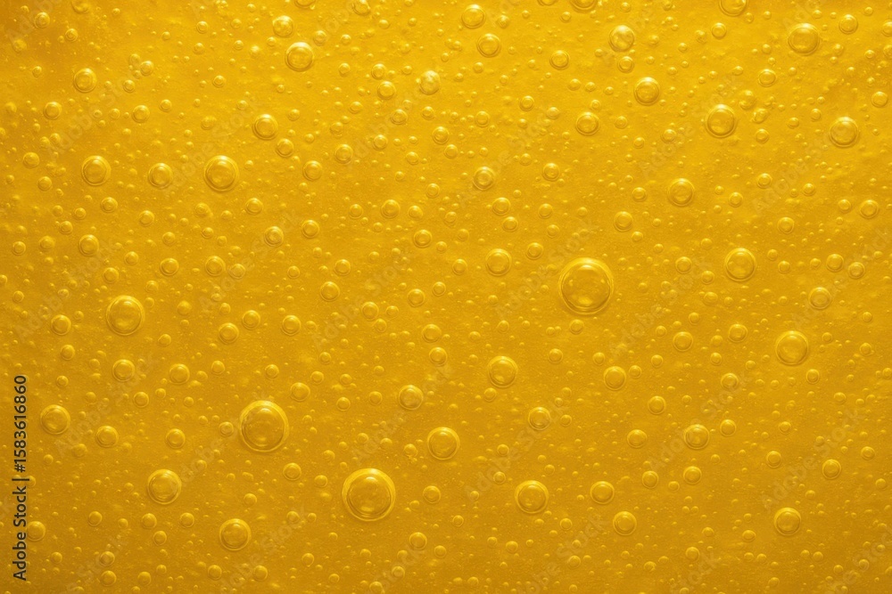 Poster an abstract tapestry of golden bubbles, creating a mesmerizing pattern that dances across the canvas