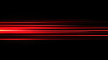 Red light streaks on a black background with glowing horizontal lines in a high speed motion blur effect.