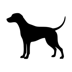 dalmatian silhouette Vector illustration