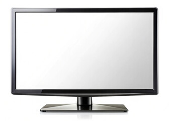 Modern Blank Tv screen isolated on white background