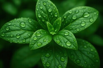 A Macro Perspective on Fresh Leaf Water Droplets