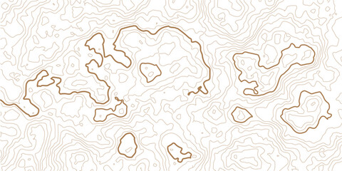 Stock vector illustration, Topographic line contour map background, geographic grid map