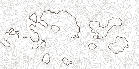 Stock vector illustration, Topographic line contour map background, geographic grid map