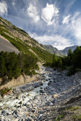Sesvenna Valley River Landscape