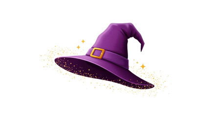 Witch Hat Illustration, Enchanted Environment, Fantasy Art