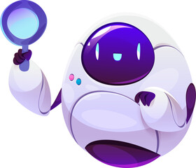 Robot with Magnifying Glass