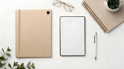 blank note paper on wood