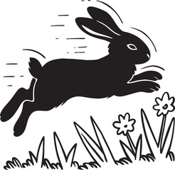 easter bunny silhouette