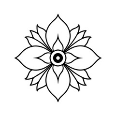 peacock feather mandala with layered detailing vector art silhouette