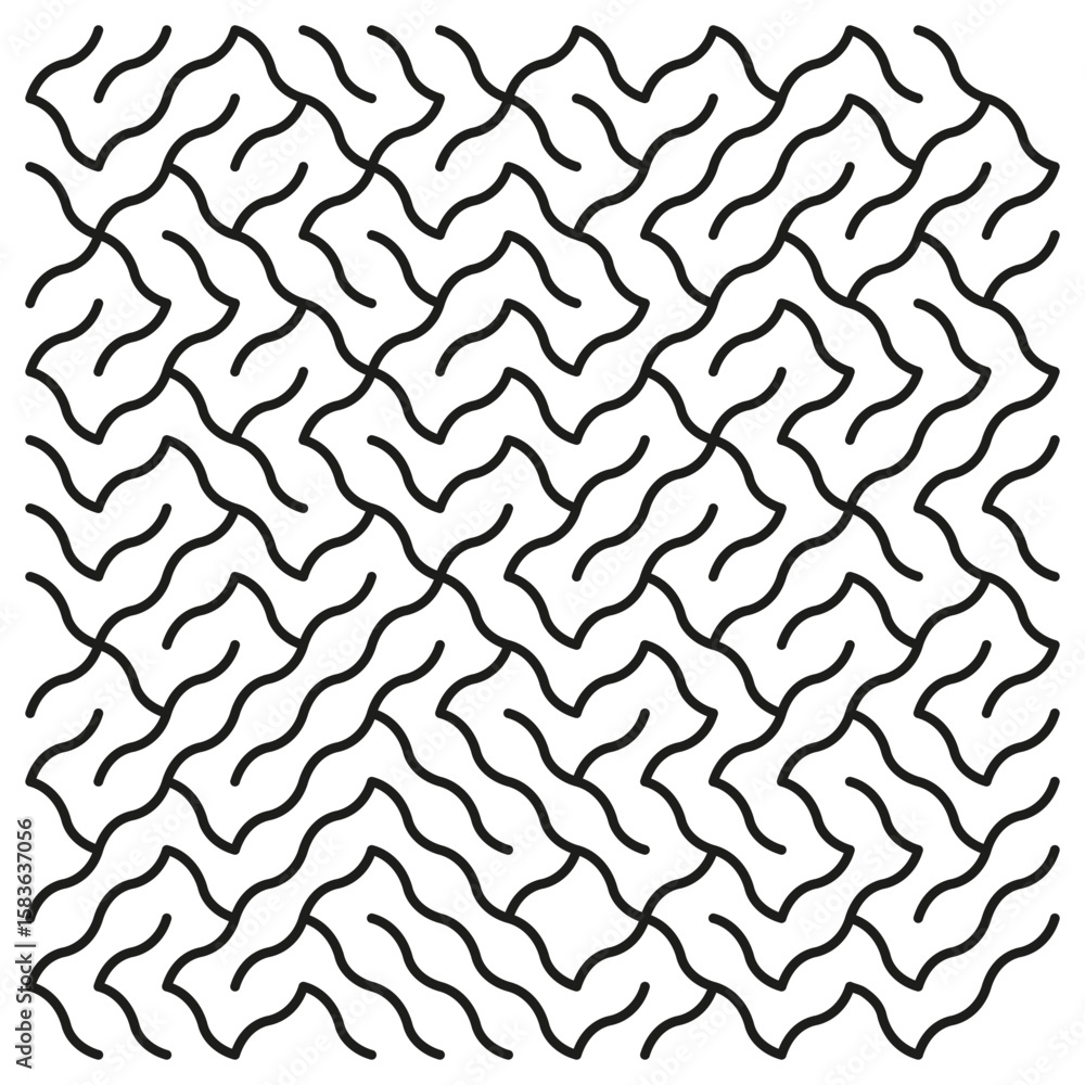 Poster abstract geometric pattern. diagonal line texture. optical illusion vector. modern tile background.