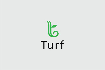 letter T for turf monogram logo template