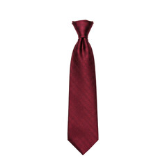 Elegant maroon necktie with subtle textured pattern