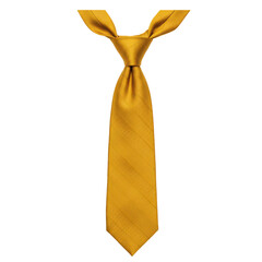 A vibrant mustard yellow tie with subtle diagonal stripes
