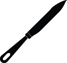 Surgical scalpel tool medical instrument silhouette