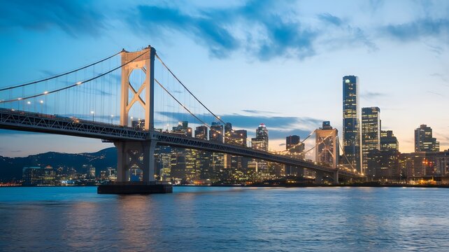 Fototapeta san francisco bay bridge