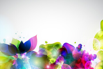 unique smooth and colorful design background
