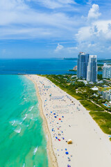Beautiful Miami Beach coastline Summer 2025 100mp