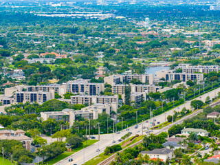 Condominium buildings in Boca Raton Florida