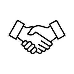 Hands shaking in agreement symbolizing business partnership  