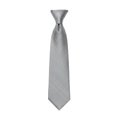 Elegant gray tie with subtle textured design