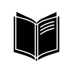 Open Fashion Magazine Icon Vector Illustration