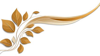 Ornate gold leaf design