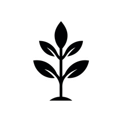 Sprouting Plant Logo Icon Vector Illustration