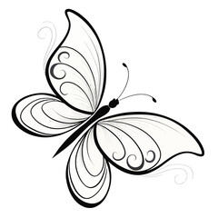 Butterfly Illustration – Minimalist Vector Art