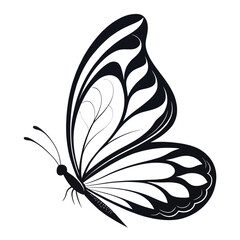 Minimalist Butterfly Illustration - Vector Art
